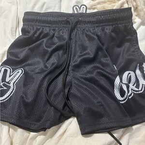 Black Athletic Men's Shorts